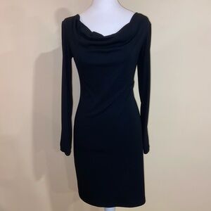 Iz Byer Elegant Black Long Sleeve Dress